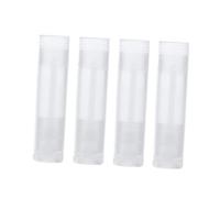 Gogogmee 50pcs Lip Balm Tubes with Caps DIY Empty Lip Gloss Containers Push Wheel Mechanism Polypropylene Tubes for Lipstick Balm Filling