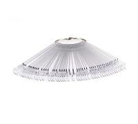 Gogogmee 50pcs Nail Art Display Fan with Colour Sticks for Gel Fibreglass Nail Designs Easy Tip Reordering for DIY Enthusiasts and Professionals