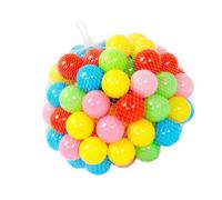 Gogogmee 50pcs Plastic Ocean Balls Random Color Educational for Bright Balls for Hand-eye Coordination for Playhouses Pools Playpens and Indoor Outdoor Fun Random Color