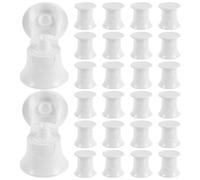Gogogmee 50pcs Plastic Toothpaste Caps Replacement Covers for Travel Squeeze Tubes Bottle Caps Toiletries Storage Boys and Girls Toothpaste No Mess