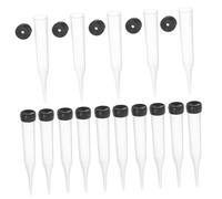 Gogogmee 50Pcs Pointed Floral Vials with Sharp Tip for Easy Soil Insertion Clear Plastic Water Tubes for Fresh Flower Hydration Reusable Floral Supplies for Bouquets and Arrangements