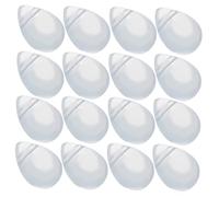 Gogogmee 50pcs Teardrop Glass for Jewelry Making Small Earring Charms Blue Color for DIY Hanfu Accessories and Traditional Designs