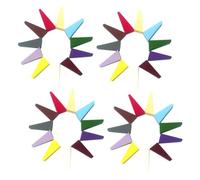 Gogogmee 50Pcs Triangular Makeup Sponges Latex Beauty Face Sponges for Foundation Blending Dry and Wet Use Multi Color Cosmetic Wedges for Natural Application