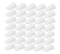 Gogogmee 50Pcs Triangular Makeup Sponges Wet Dry Cosmetic Wedges for Liquid Foundation Sunscreen and Blush Soft Portable High Absorption Beauty Tools White