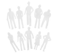 Gogogmee 50pcs Unpainted People Models for Sand Table Landscape White Plastic Figures for Model Train Layout Architectural Diorama and House Scene Crafting