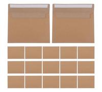 Gogogmee 50pcs Western-Style Envelope Small Envelopes Brown Pockets for Greeting Cards for Cards Postcard Self Sealing Paper Light Brown