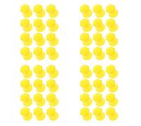 Gogogmee 50pcs Yellow Plastic Lug Nut Covers 33mm for Heavy Vehicles and Commercial Trucks with Easy Installation and Accident Prevention Wheel Nut Indicators