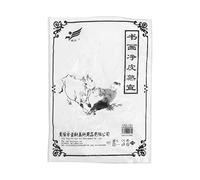 Gogogmee 50sheets Xuan Rice Paper for Chinese Calligraphy Ink Diffusion and Water Imbibition for Sumi Drawing and Japanese Kanji Practice