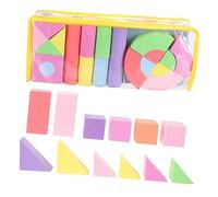 Gogogmee 52Pcs Eva Stacking Blocks Educational Building for Geometry Shape Learning Fun and Interactive Preschool Activity Blocks for Birthdays and Holidays