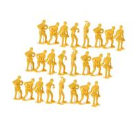 Gogogmee 54pcs Engineering Workers Model Kit for Plastic Miniature People Figurines Set Realistic Construction Man Figures for Creative Role Play and DIY Assembly