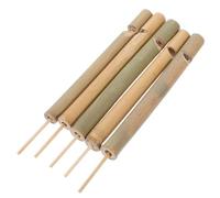 Gogogmee 5pcs Bamboo Bird Whistle Handheld Sound Instrument with Thailand Call Lightweight Flutes for Outdoor Gardens Parks Hiking Wildlife Enthusiasts
