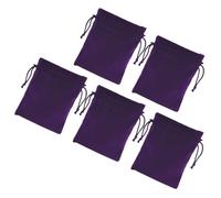 Gogogmee 5pcs Drawstring Bundle Pocket for Electronics Cable Management Bag Cord Organizer for Small Earphone Pouch and Cosmetic Storage