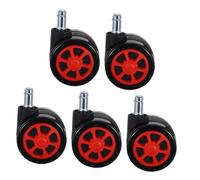 Gogogmee 5Pcs Heavy Duty Office Chair Wheels Replacement Castor for Gaming Desk Chairs Silent Mute Rolling Wear Resistant Furniture Casters for Hardwood Floors Carpet Tile Smooth Floor