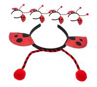 Gogogmee 5pcs Ladybug Headbands Cute Insect Costume Accessories for Adults Comfortable Party Hairbands for Halloween Cosplay Themed Events and Photo Props