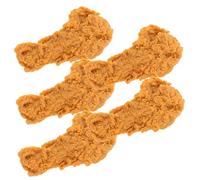 Gogogmee 5Pcs Lifelike PVC Fried Chicken Leg Models for Kitchen Decor and Display Props Realistic Drumstick Sculptures for Party Restaurant Home and Photography Staging