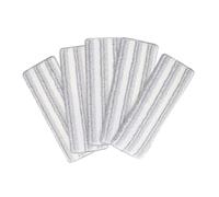 Gogogmee 5pcs Microfiber Flat Mop Head Refill Pads Washable Self Adhesive Cleaning Replacement for Hardwood Floors Quick Dry High Absorbency Reusable Wet Mop Refills