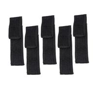 Gogogmee 5Pcs Mini Flashlight Cloth Bags Wear-Resistant Torch Pouches Portable Storage for Camping Hiking Outdoor Use Black