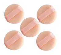 Gogogmee 5pcs Mini Powder Applicators Makeup Tools for Loose Foundation Portable for Girls Women