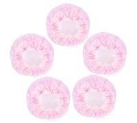 Gogogmee 5pcs Pink Invisible Ballet Hair Bun Nets Cover, Elastic Mesh Dancing Hair Nets for Women and Girls, Soft Hairnet Accessories for Ballet and Gymnastics