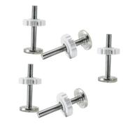 Gogogmee 5pcs Pressure Mounted Gate Screws Parts Plastic Spindle Rods Wall Protectors for Pet Safety Gates No Drilling Installation