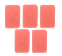 Gogogmee 5pcs Realistic Fake Luncheon Meat Slices PVC Kitchen Decoration Props Lifelike Fake Cooked Ham Model for Home Display Safe Non-fading Simulated Food Compact Lightweight Table Decor