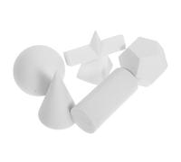 Gogogmee 5pcs Resin Geometry Models for Sketch Drawing Practice Simulated Gypsum Shapes Including Sphere Cylinder Cone Dodecahedron and Art Teaching Tool for Students and Artists