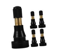 Gogogmee 5pcs Snap-in Rubber Tire Valve Stems High Pressure Brass Core Tubeless Valve Extensions for Auto Light Truck Fast Installation Efficient Inflation Maintenance