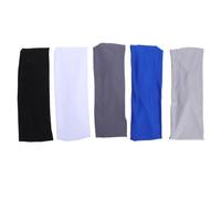 Gogogmee 5pcs Sports Headbands Elastic Athletic Sweatbands Moisture Wicking Breathable Hairbands for Boys Youth Running Basketball Soccer Football