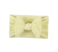 Gogogmee 5Pcs Textured Nylon Headbands with Bow Design Soft Headdresses for Boy Girl for Showers Birthdays and Family Photos White Beige Flesh Pink Mint Green