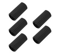 Gogogmee 5pcs Universal Wheelchair Brake Pads Replacement End Caps with Plastic Sleeve Tips and Side Screw Covers for 15mm Flat Handbrake Levers, Compatible with Rollators and Walkers