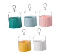 Gogogmee 5pcs Ventilate Powder Puff Box Makeup Sponge Container Beauty Egg Storage Box for Face Sponge Makeup Organizer