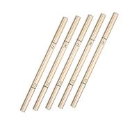 Gogogmee 5pcs Waterproof Double-ended Eyebrow Pencil Set with Ultra-fine Tip and Brush Triangular Blade Brow Pens in Black Light Brown Medium Brown Gray for Precise Makeup and Wear