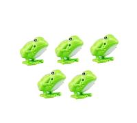 Gogogmee 5Pcs Wind Up Bouncing Frogs Educational Plastic for Fun Enhances Coordination Imagination for Parties Playtime