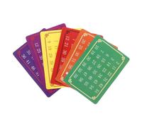 Gogogmee 5Sets Mind Reading Tricks of Telepathic Number Cards for Halloween Parties Stage Performances Interactive Mental Calculation Cards for Fun Entertainment