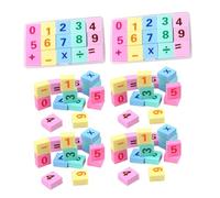 Gogogmee 6 Boxes Mini Digital Erasers for School Bulk Soft Rubber Math Erasers Classroom Rewards Educational Art Supplies with Numbers for Learning Practice