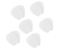 Gogogmee 6 Pairs White Felt Forefoot Pads for Foot Relief, Thin Anti-Friction High Heel Cushions, Comfortable Half Size Inserts for Sports and Daily Shoes