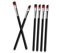 Gogogmee 6 Pcs Professional Eyebrow Brush with Flat and Angled Tips for Precise Shaping Blending Eyeshadow Eyeliner and Eyebrow Grooming Multifunctional Makeup Applicators for Women