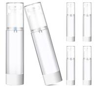 Gogogmee 6 Pcs Refillable Travel Containers with Fine Mist Spray and Easy-squeeze Lotion Bottles Lightweight Cosmetic Bottles for Toner Serum Foundation Makeup Remover and Travel Toiletries