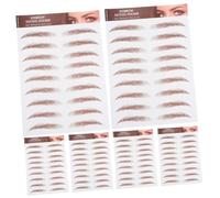 Gogogmee 6 Sheets Brown Eyebrow Transfers Peel Off Stickers Natural Looking Temporary Brows for Women with Strong Adhesion Suitable for Sensitive Skin and Multiple Occasions