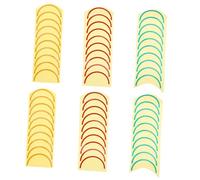Gogogmee 6 Sheets Pressure Gauge Identification Decal Labels Color-Coded Red Green Yellow Self-Adhesive Stickers for Accurate Pressure Range Display and Quick Monitoring in Industrial