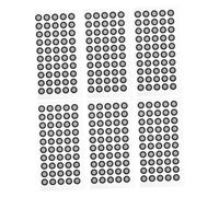 Gogogmee 6 Sheets Reflective Marker Points for Scanning High-precision Reference Markers with Thickness Positioning Dots for Reverse Engineering and Inspection
