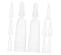 Gogogmee 60pcs Ampule Tips Bulk 2ml Plastic Vial Dispensing Caps with Dropper Cap and Divider Structure for Lab or Clinical Environments