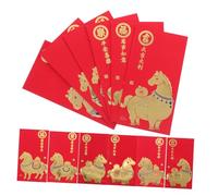 Gogogmee 60pcs Chinese Year Money Envelopes Horse Design Red Packets for Lunar Festival Weddings Holiday Paper Envelopes with Smooth Texture and Prosperity Symbol