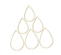 Gogogmee 60pcs Fashionable Copper Charms Jewelry Making Kit for Women and Unique Geometric Drop Earrings DIY Accessories Golden