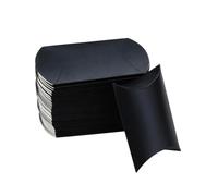 Gogogmee 60pcs Kraft Paper Pillow Boxes Black Jute Rope Krafts Paper Candy Container Party Favor Packaging for Wedding and Home Use