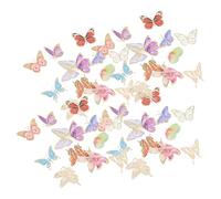 Gogogmee 60pcs Pet Butterfly Stickers for Scrapbooking and DIY Crafts Decorative Decals with Delicate Design for Notebooks Journals and Planner Decoration for Creative Use