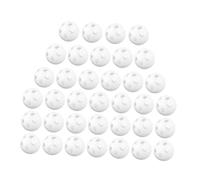 Gogogmee 60pcs White Plastic Noise Maker Inserts for Lightweight Rattle Balls for DIY Plush Repairs and Sensory Craft Projects Compact Replacement Parts for Newborn Shaking Bells