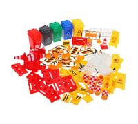 Gogogmee 67pcs Traffic Road Signs Playset for Educational Traffic Light and Roadblocks Enhances Safety Awareness Hand-eye Coordination and Logical Reasoning Skills for Boys