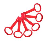 Gogogmee 6pcs Boy Girl Pull up Ring Playpen Handles Crib Hooks Learning Standing Aid for Walker Tool Safety Training