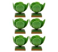 Gogogmee 6Pcs Cabbage Models for Veg Playthings Realistic Simulation for DIY Sand Table Decor for Imaginative Learning Home Decoration